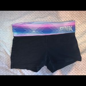 Pink yoga shorts